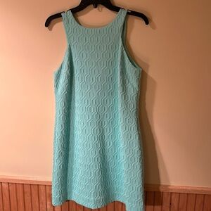 Lilly Pulitzer, sleeveless dress. Size M, mint green print